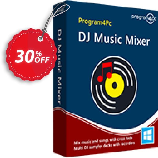 Program4Pc DJ Music Mixer Coupon, discount DJ Music Mixer staggering discounts code 2024. Promotion: staggering discounts code of DJ Music Mixer 2024