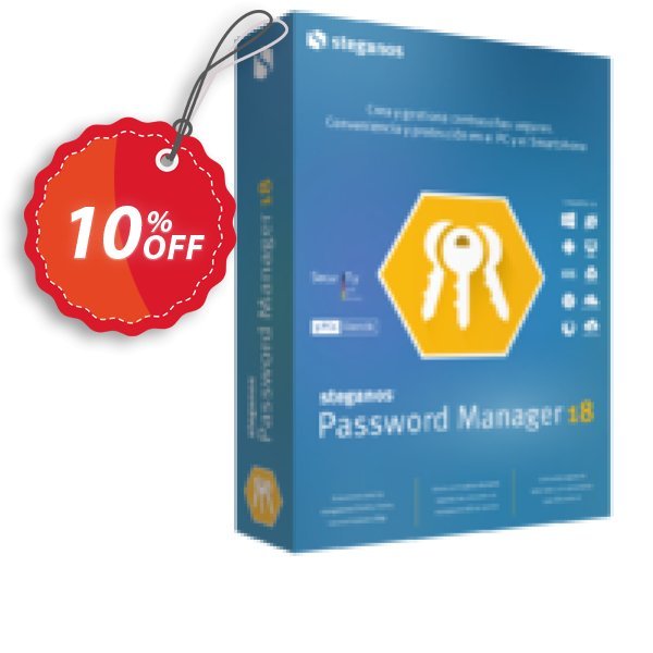 Steganos Password Manager 18, ES  Coupon, discount Steganos Password Manager 18 (ES) imposing sales code 2024. Promotion: imposing sales code of Steganos Password Manager 18 (ES) 2024