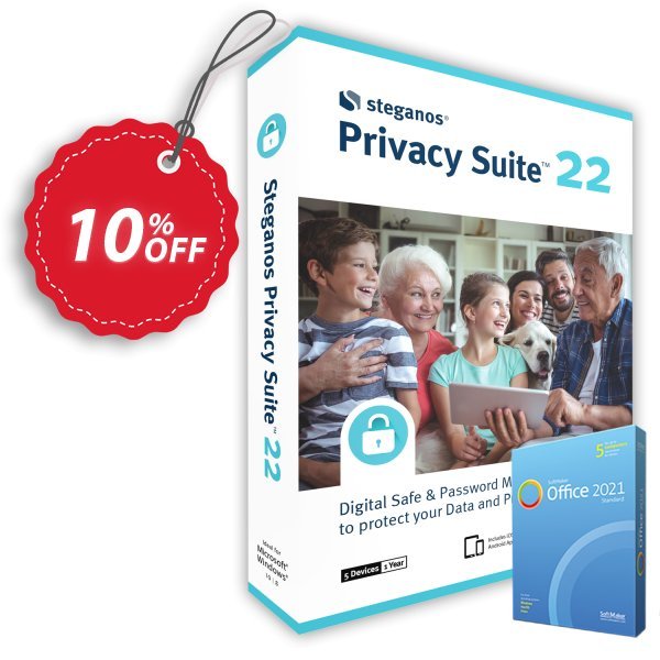 Steganos Privacy Suite 18, ES  Coupon, discount Steganos Privacy Suite 18 (ES) impressive offer code 2024. Promotion: impressive offer code of Steganos Privacy Suite 18 (ES) 2024