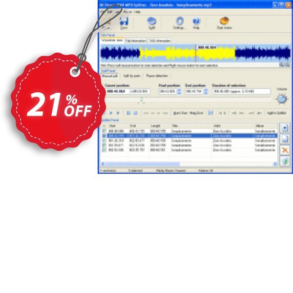 Pistonsoft Direct WAV MP3 Splitter Coupon, discount Direct WAV MP3 Splitter (Personal License) super offer code 2025. Promotion: super offer code of Direct WAV MP3 Splitter (Personal License) 2024