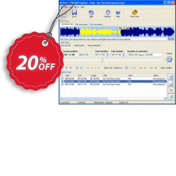 Pistonsoft Direct MP3 Splitter and Joiner, Business Coupon, discount Direct MP3 Splitter and Joiner (Business License) fearsome promotions code 2025. Promotion: fearsome promotions code of Direct MP3 Splitter and Joiner (Business License) 2024