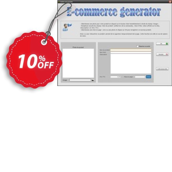 E-commerce generator Coupon, discount E-commerce generator excellent sales code 2024. Promotion: excellent sales code of E-commerce generator 2024