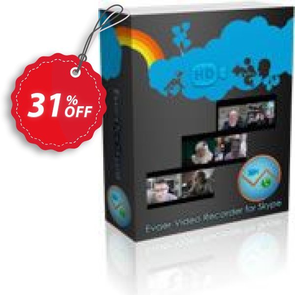 Evaer video recorder for Skype Coupon, discount Evaer video recorder for Skype - Standard License staggering discount code 2025. Promotion: staggering discount code of Evaer video recorder for Skype - Standard License 2024