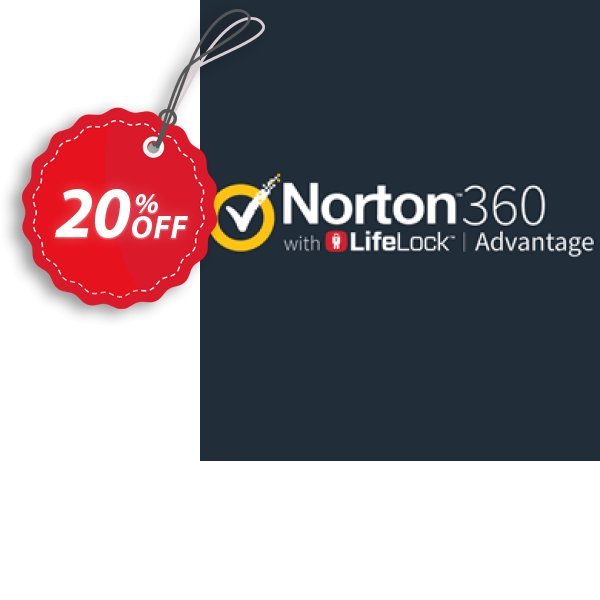 Norton 360 with LifeLock Advantage Coupon, discount 20% OFF Norton 360 with LifeLock Advantage, verified. Promotion: Formidable deals code of Norton 360 with LifeLock Advantage, tested & approved