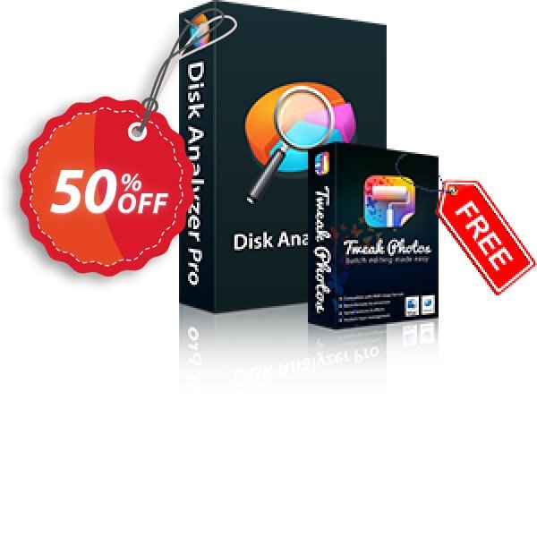 Disk Analyzer Pro, Unlimited Plan  Coupon, discount 50% OFF Disk Analyzer Pro (Unlimited license), verified. Promotion: Fearsome offer code of Disk Analyzer Pro (Unlimited license), tested & approved