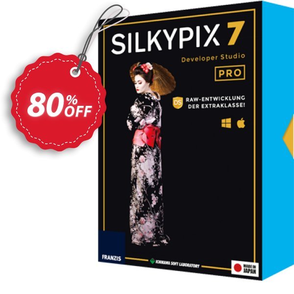 SILKYPIX Developer Studio Pro 7 Coupon, discount 88% OFF Silkypix Dev. Studio 7 Pro, verified. Promotion: Awful sales code of Silkypix Dev. Studio 7 Pro, tested & approved