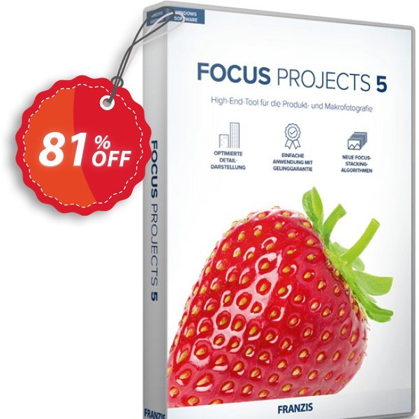 FOCUS projects 5 Coupon, discount 80% OFF FOCUS projects 5, verified. Promotion: Awful sales code of FOCUS projects 5, tested & approved