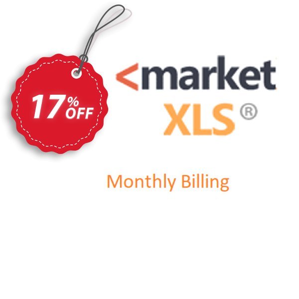 MarketXLS Monthly Billing Coupon, discount 15% OFF MarketXLS Monthly Billing, verified. Promotion: Super discount code of MarketXLS Monthly Billing, tested & approved