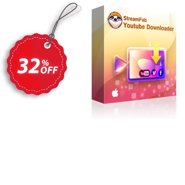 StreamFab Youtube Downloader for MAC Lifetime Coupon, discount Buy StreamFab All-in-One, Get RecordFab Free. Promotion: Special sales code of StreamFab Youtube Downloader for MAC Lifetime, tested & approved