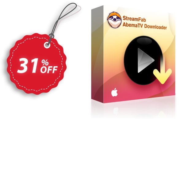StreamFab AbemaTV Downloader for MAC Coupon, discount 31% OFF StreamFab AbemaTV Downloader, verified. Promotion: Special sales code of StreamFab AbemaTV Downloader, tested & approved