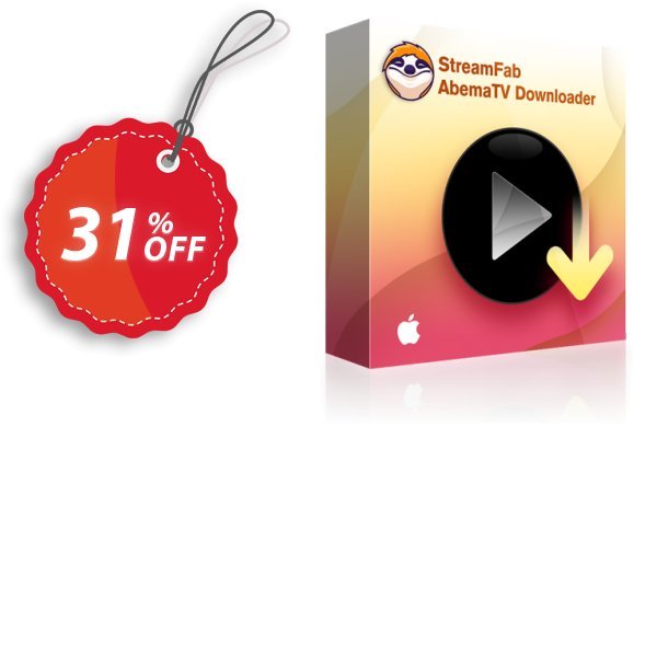 StreamFab AbemaTV Downloader for MAC Lifetime Coupon, discount 31% OFF StreamFab AbemaTV Downloader for MAC Lifetime, verified. Promotion: Special sales code of StreamFab AbemaTV Downloader for MAC Lifetime, tested & approved