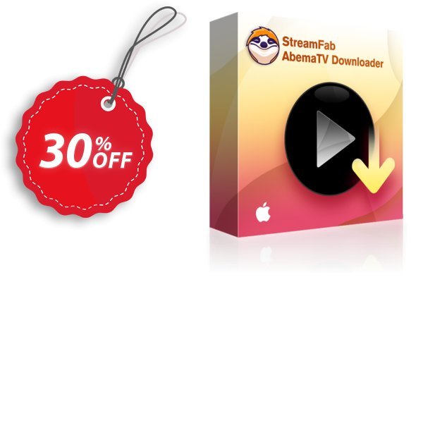 StreamFab AbemaTV Downloader for MAC, Yearly  Coupon, discount 30% OFF StreamFab AbemaTV Downloader for MAC (1 year), verified. Promotion: Special sales code of StreamFab AbemaTV Downloader for MAC (1 year), tested & approved