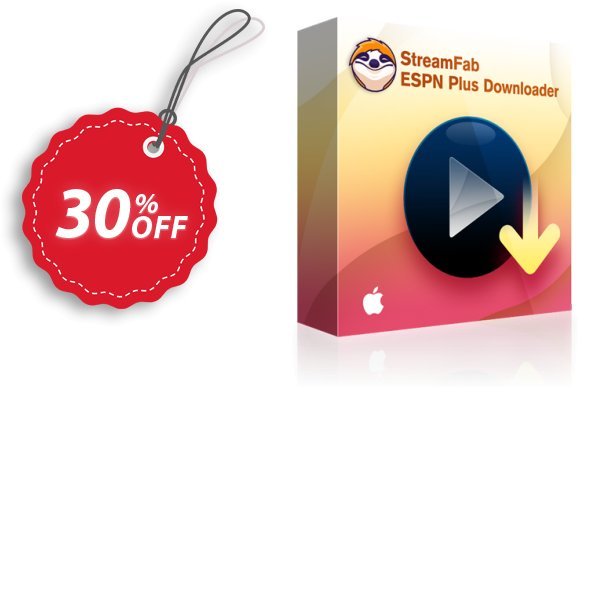 StreamFab ESPN Plus Downloader for MAC, Monthly  Coupon, discount 30% OFF StreamFab ESPN Plus Downloader for MAC (1 Month), verified. Promotion: Special sales code of StreamFab ESPN Plus Downloader for MAC (1 Month), tested & approved
