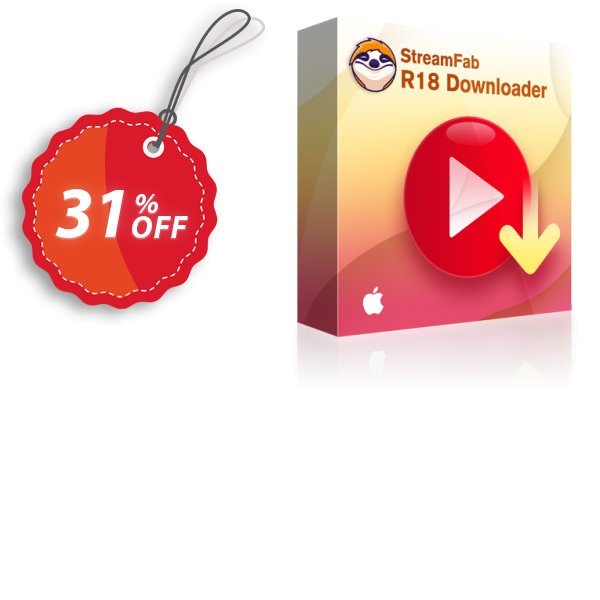 StreamFab R18 Downloader for MAC Coupon, discount 31% OFF StreamFab R18 Downloader for MAC, verified. Promotion: Special sales code of StreamFab R18 Downloader for MAC, tested & approved