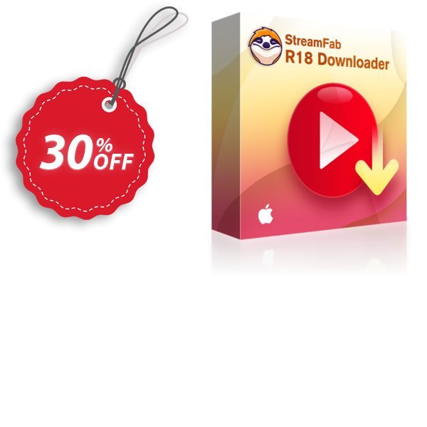 StreamFab R18 Downloader for MAC Lieftime Coupon, discount 30% OFF StreamFab R18 Downloader for MAC Lieftime, verified. Promotion: Special sales code of StreamFab R18 Downloader for MAC Lieftime, tested & approved