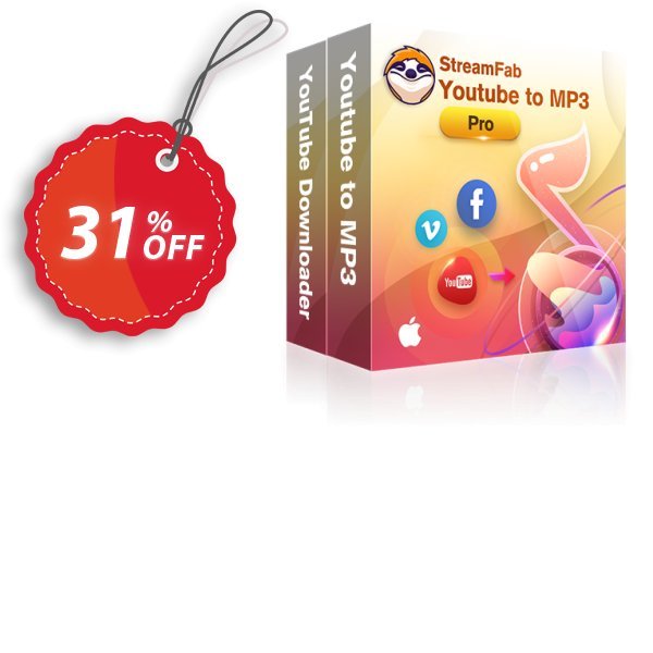 StreamFab YouTube Downloader PRO for MAC, Monthly  Coupon, discount 30% OFF StreamFab YouTube Downloader PRO for MAC (1 Month), verified. Promotion: Special sales code of StreamFab YouTube Downloader PRO for MAC (1 Month), tested & approved