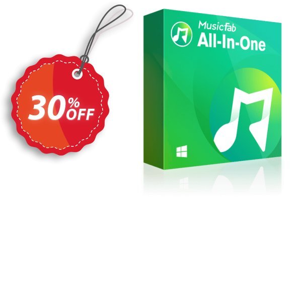 MusicFab All-In-One Coupon, discount 30% OFF MusicFab All-In-One, verified. Promotion: Special sales code of MusicFab All-In-One, tested & approved