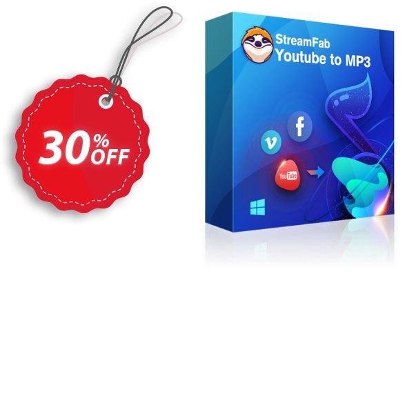 StreamFab YouTube to MP3 Coupon, discount Buy StreamFab All-in-One, Get RecordFab Free. Promotion: Special sales code of DVDFab Netflix Downloader, tested & approved