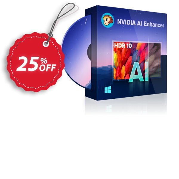 DVDFab NVIDIA AI Enhancer Lifetime Coupon, discount EXCLUSIVE CODE. Promotion: