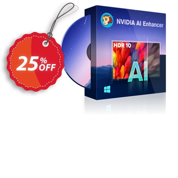 DVDFab NVIDIA AI Enhancer 1-Year Plan Coupon, discount EXCLUSIVE CODE. Promotion: