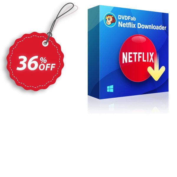 StreamFab Netflix Downloader, Yearly Plan  Coupon, discount 40% OFF DVDFab Netflix Downloader (1 year License), verified. Promotion: Special sales code of DVDFab Netflix Downloader (1 year License), tested & approved