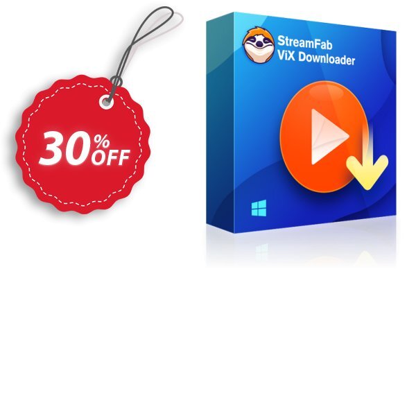 StreamFab ViX Downloader Lifetime Coupon, discount 30% OFF StreamFab ViX Downloader, verified. Promotion: Special sales code of StreamFab ViX Downloader, tested & approved