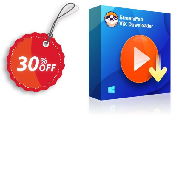 StreamFab ViX Downloader, Monthly Coupon, discount 30% OFF StreamFab ViX Downloader, verified. Promotion: Special sales code of StreamFab ViX Downloader, tested & approved