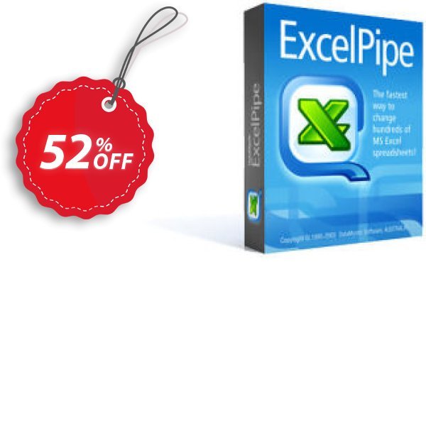 ExcelPipe Lite , +1 Yr Maintenance Coupon, discount Coupon code ExcelPipe Lite (+1 Yr Maintenance). Promotion: ExcelPipe Lite (+1 Yr Maintenance) offer from DataMystic