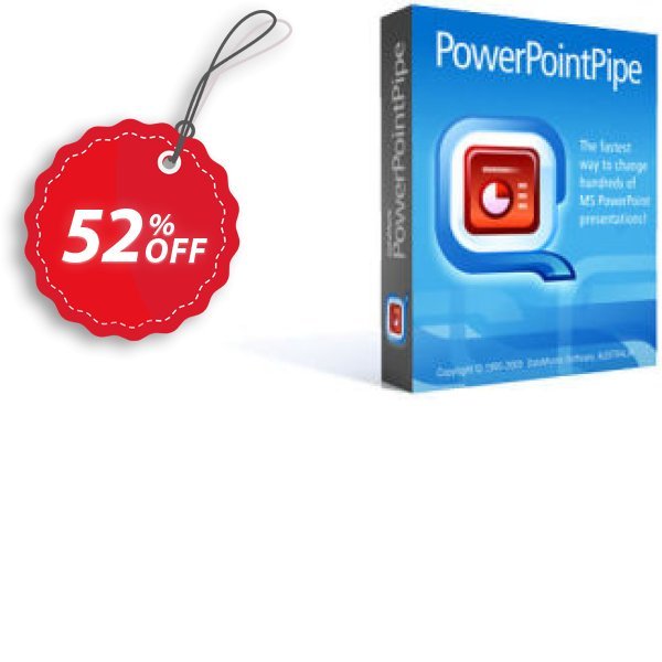 PowerPointPipe Lite , +1 Yr Maintenance  Coupon, discount Coupon code PowerPointPipe Lite  (+1 Yr Maintenance). Promotion: PowerPointPipe Lite  (+1 Yr Maintenance) offer from DataMystic