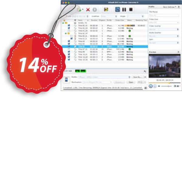 Xilisoft DVD to iPhone Converter for MAC Coupon, discount Xilisoft DVD to iPhone Converter for Mac awful promotions code 2025. Promotion: Discount for Xilisoft coupon code