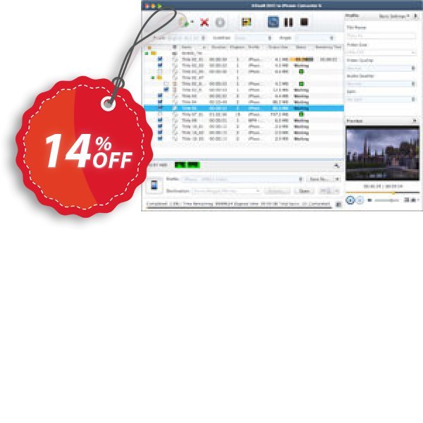 Xilisoft DVD to iPhone Converter for MAC Coupon, discount Xilisoft DVD to iPhone Converter for Mac awful promotions code 2024. Promotion: Discount for Xilisoft coupon code