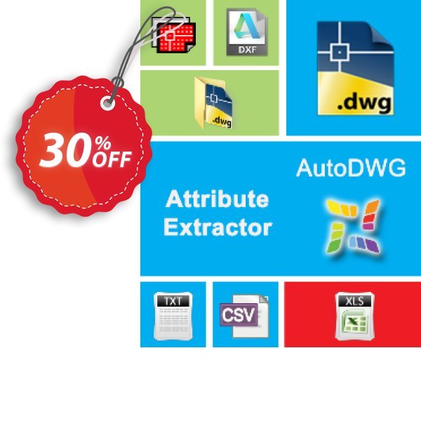 AutoDWG Atttribute Extractor Server Coupon, discount 25% AutoDWG (12005). Promotion: 10% Discount from AutoDWG (12005)