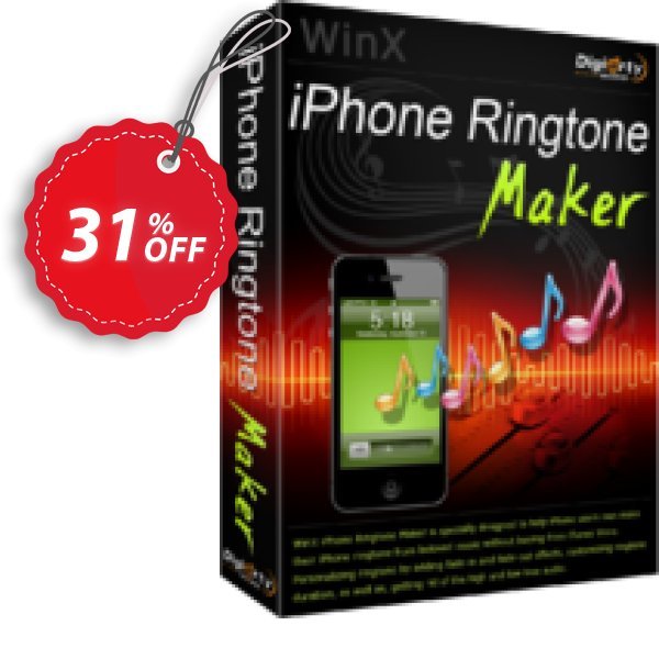 WinX iPhone Ringtone Maker Coupon, discount WinX iPhone Ringtone Maker awful promotions code 2025. Promotion: awful promotions code of WinX iPhone Ringtone Maker 2024