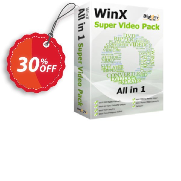 WinX Super Video Pack Coupon, discount WinX Super Video Pack dreaded sales code 2025. Promotion: dreaded sales code of WinX Super Video Pack 2024