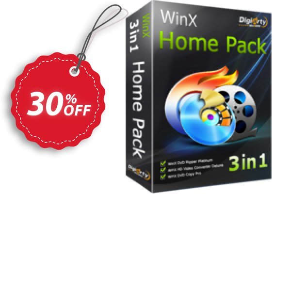 WinX Home Pack Coupon, discount WinX Home Pack amazing sales code 2025. Promotion: amazing sales code of WinX Home Pack 2024