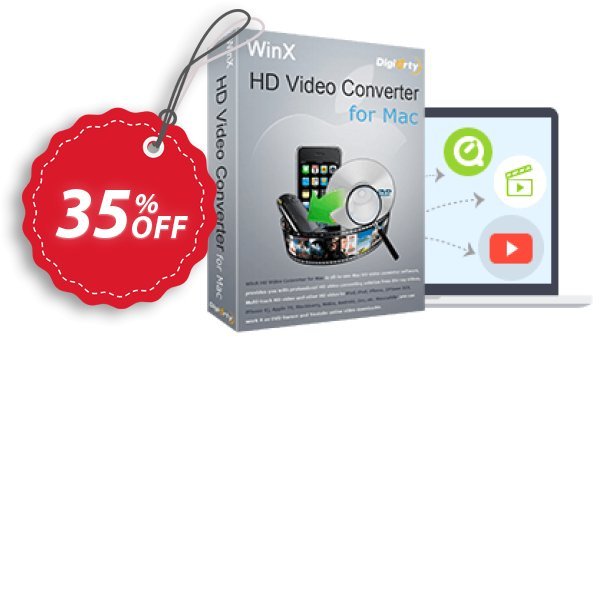 WinX HD Video Converter for MAC Coupon, discount Special Offer for softwarediscounts. Promotion: 50% off for WinXdvd, DRP, DELUXE, DCP, DRM, MC