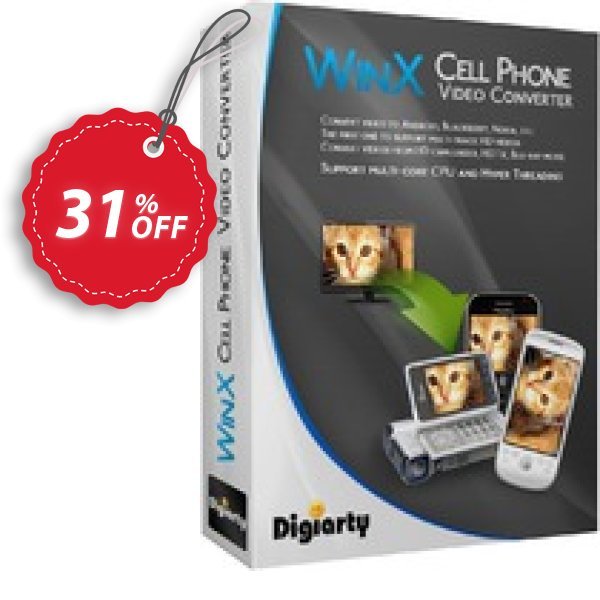 WinX Cell Phone Video Converter Make4fun promotion codes