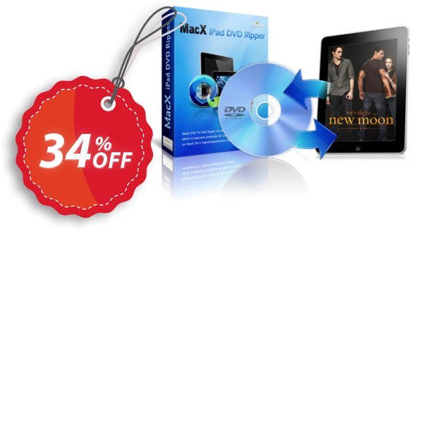 MACX iPad DVD Ripper Coupon, discount MacX iPad DVD Ripper impressive discount code 2024. Promotion: impressive discount code of MacX iPad DVD Ripper 2024