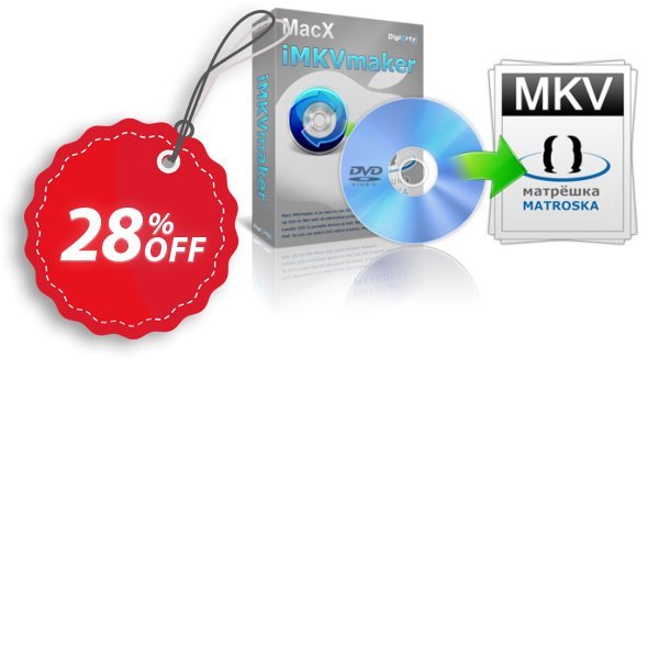 MACX iMKVmaker Coupon, discount MacX iMKVmaker big discounts code 2025. Promotion: big discounts code of MacX iMKVmaker 2024