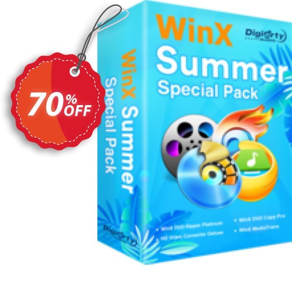 WinX Summer Video Special Pack | for 1 PC Coupon, discount 2025 B2S Pack. Promotion: hottest discount code of WinX Summer Video Special Pack | for 1 PC 2024