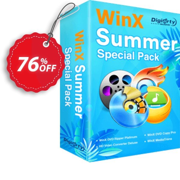 WinX Summer Special Pack Coupon, discount 75% OFF WinX Anniversary Special Pack, verified. Promotion: Exclusive promo code of WinX Anniversary Special Pack, tested & approved