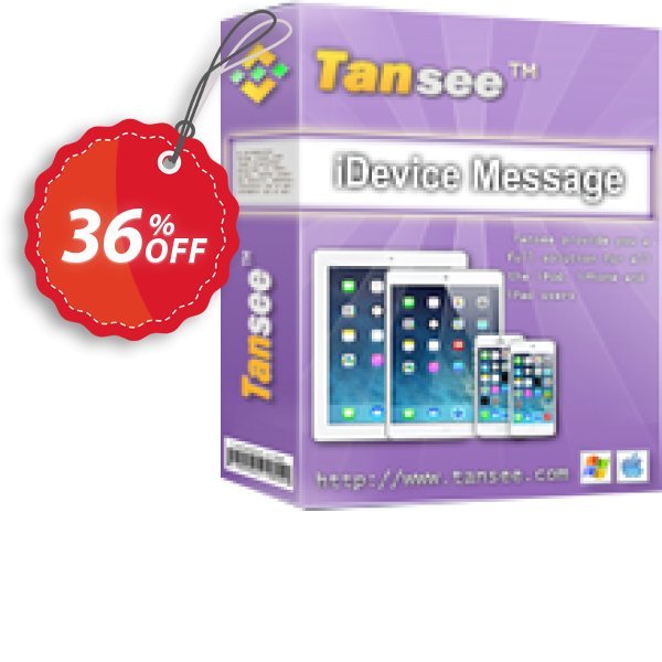 Tansee iOS Message Transfer, Yearly  Coupon, discount Tansee discount codes 13181. Promotion: Tansee discount coupon (13181)