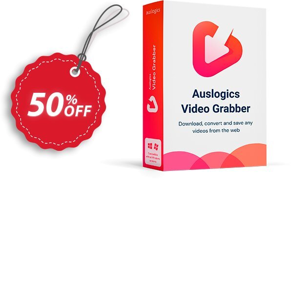 Auslogics Video Grabber Coupon, discount 50% OFF Auslogics Video Grabber, verified. Promotion: Amazing discounts code of Auslogics Video Grabber, tested & approved