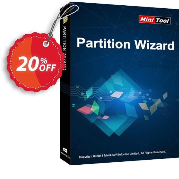 MiniTool Partition Wizard Server Coupon, discount 20% off. Promotion: reseller 20% off