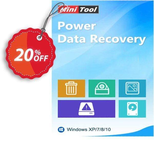 MiniTool Power Data Recovery Technician Coupon, discount 20% off. Promotion: 25% off of any product