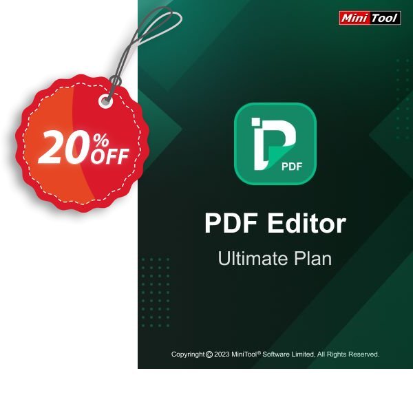 MiniTool PDF Editor PRO Yearly Plan Coupon, discount 20% OFF MiniTool PDF Editor PRO Yearly Plan, verified. Promotion: Formidable discount code of MiniTool PDF Editor PRO Yearly Plan, tested & approved