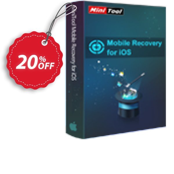 MiniTool Mobile Recovery for iOS Lifetime Coupon, discount 20% off. Promotion: 