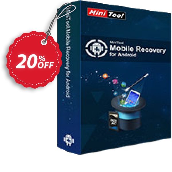 MiniTool Mobile Recovery for Android Coupon, discount 20% off. Promotion: 
