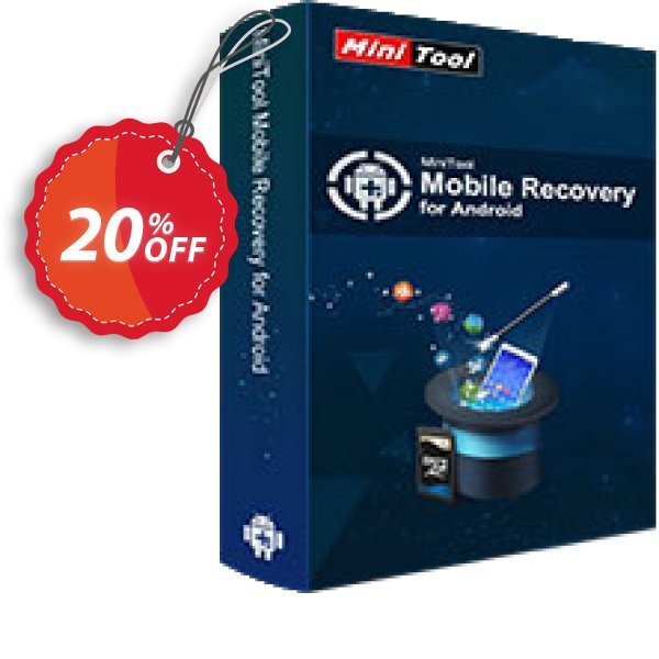 MiniTool Mobile Recovery for Android Lifetime Coupon, discount 20% off. Promotion: 