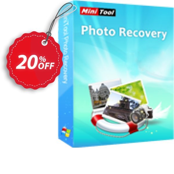 MiniTool Photo Recovery Coupon, discount 20% off. Promotion: 